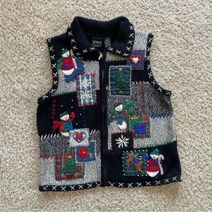 Vintage Festive Holiday Vest